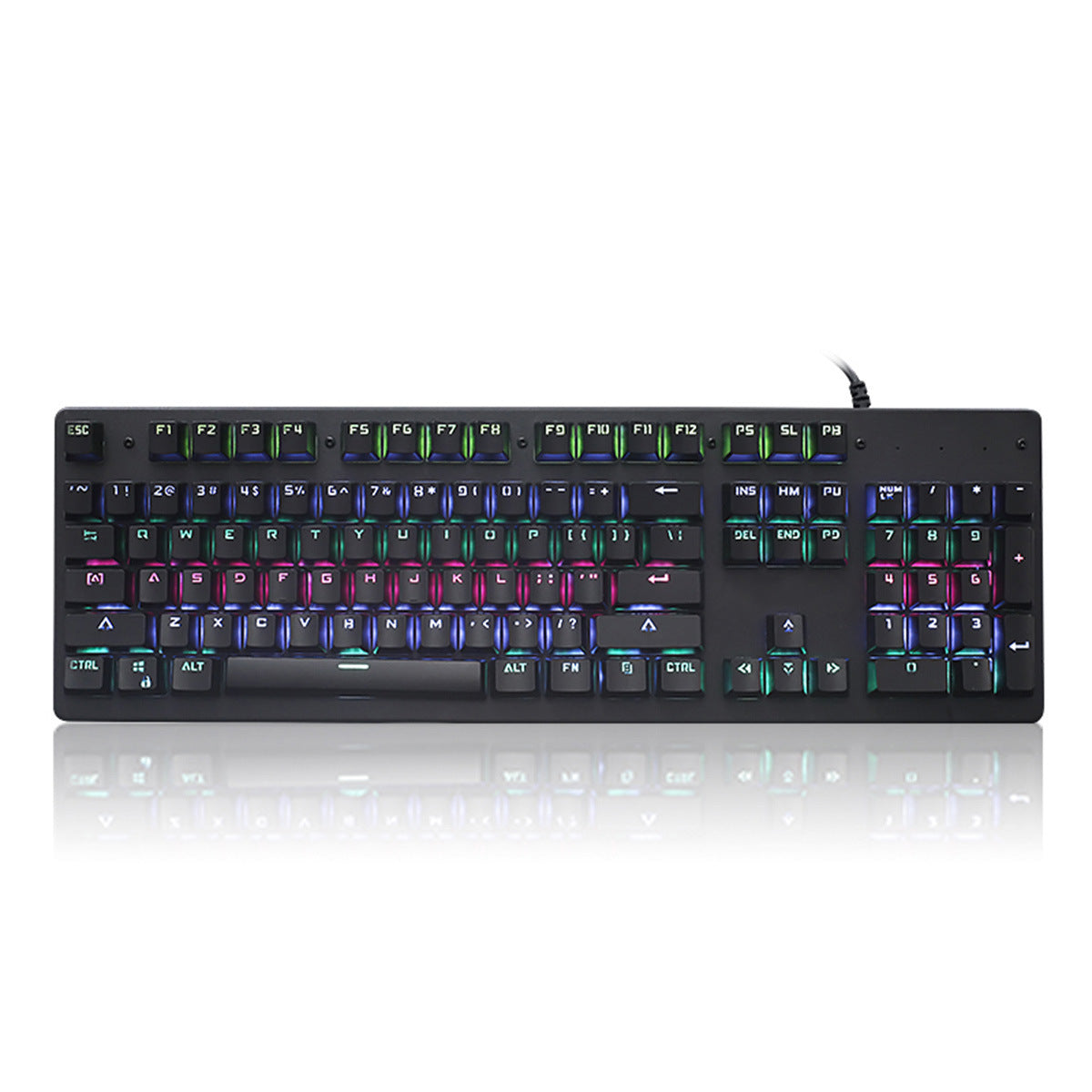 Professional Gaming USB Wired Mechanical Keyboard 104 Keys