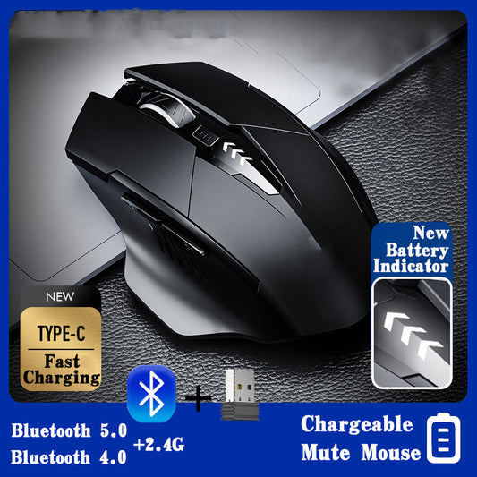 INPHIC M6 PRO Wireless Computer Mouse (Black)