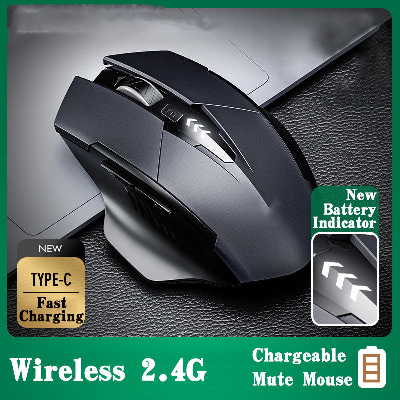 INPHIC M6P Wireless Computer Mouse (Grey)