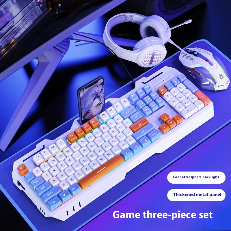 Keyboard Wired Mechanical Feeling Gaming Electronic Sports Desktop Computer Mute