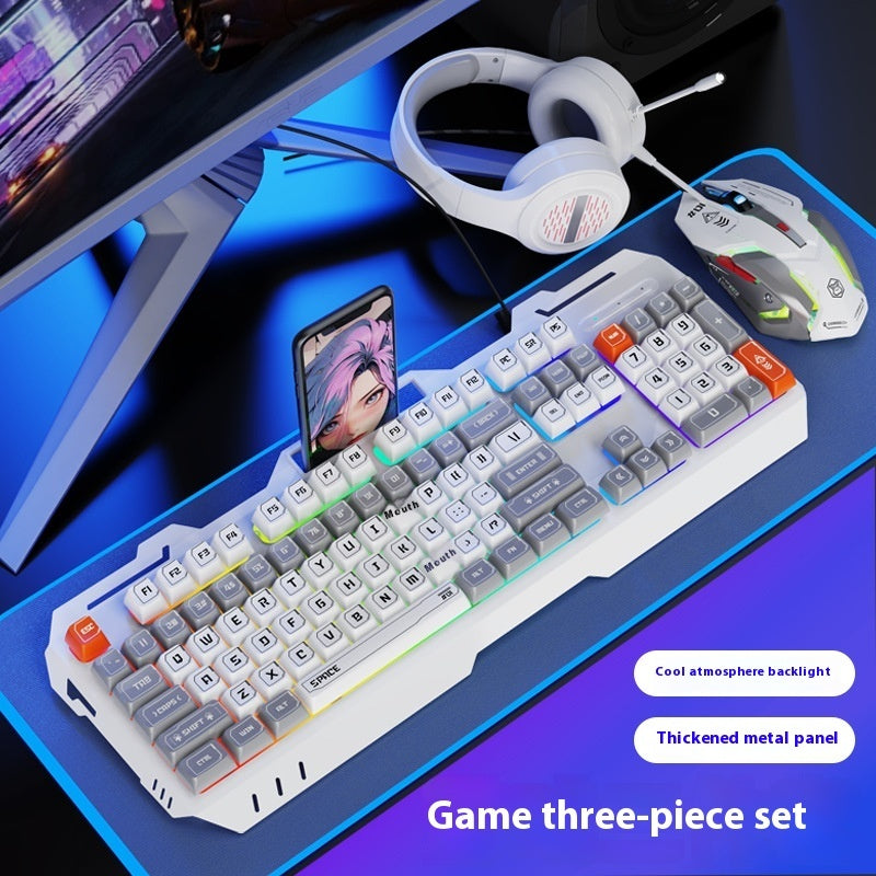 Keyboard Wired Mechanical Feeling Gaming Electronic Sports Desktop Computer Mute