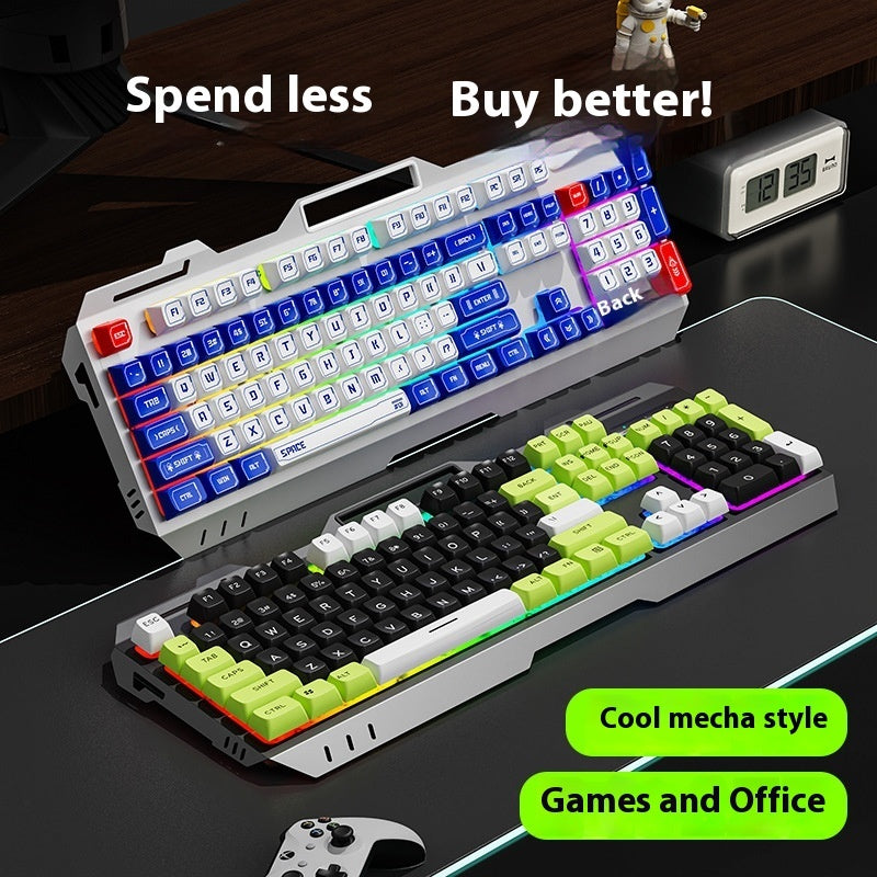 Keyboard Wired Mechanical Feeling Gaming Electronic Sports Desktop Computer Mute