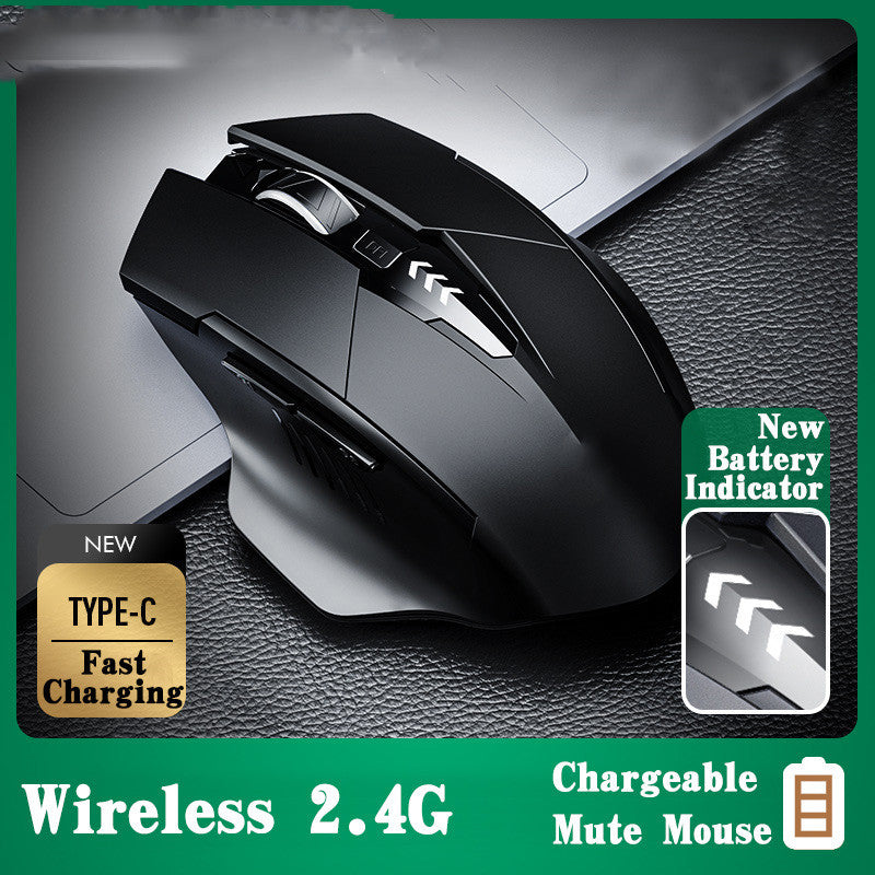 INPHIC M6P Wireless Computer Mouse (Black)