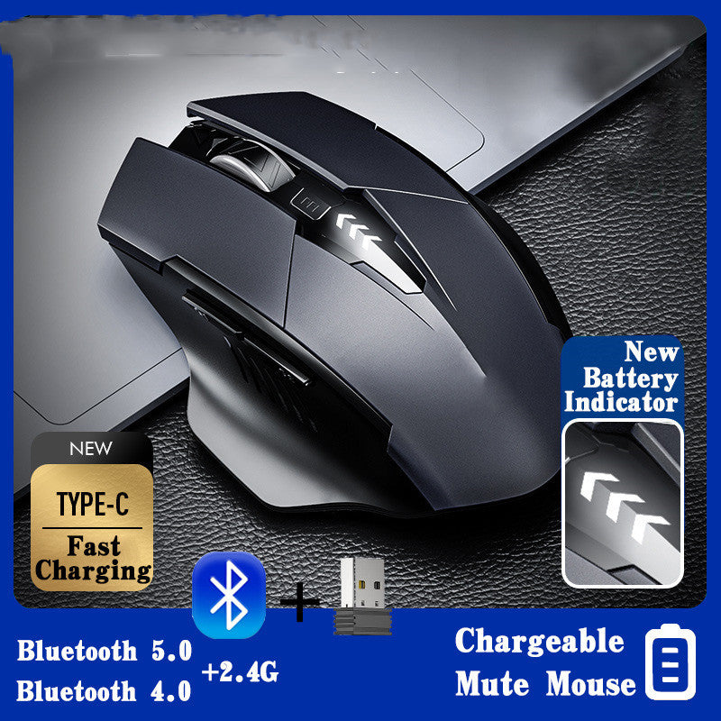 INPHIC M6 PRO Wireless Computer Mouse (Grey)