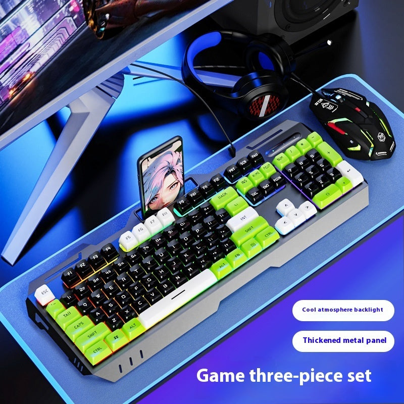 Keyboard Wired Mechanical Feeling Gaming Electronic Sports Desktop Computer Mute