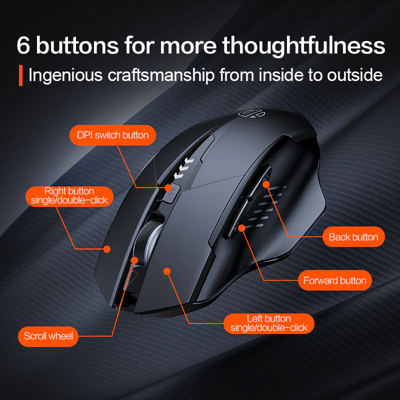 INPHIC A1 2.4G Bluetooth Computer Mouse (Black)