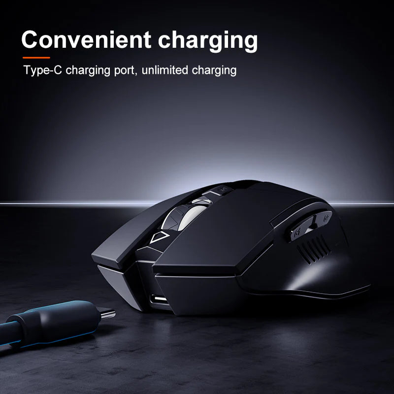 INPHIC F1 Ⅱ Wireless Mouse with Upgraded Battery (Black)