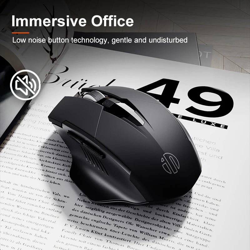 INPHIC F1 Ⅱ Wireless Mouse with Upgraded Battery (Black)