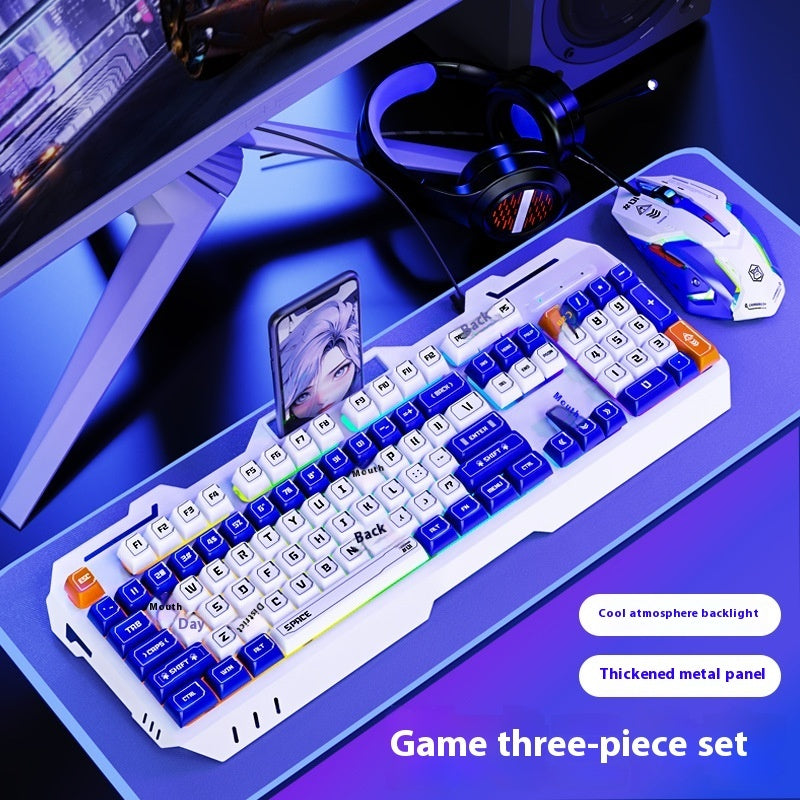 Keyboard Wired Mechanical Feeling Gaming Electronic Sports Desktop Computer Mute