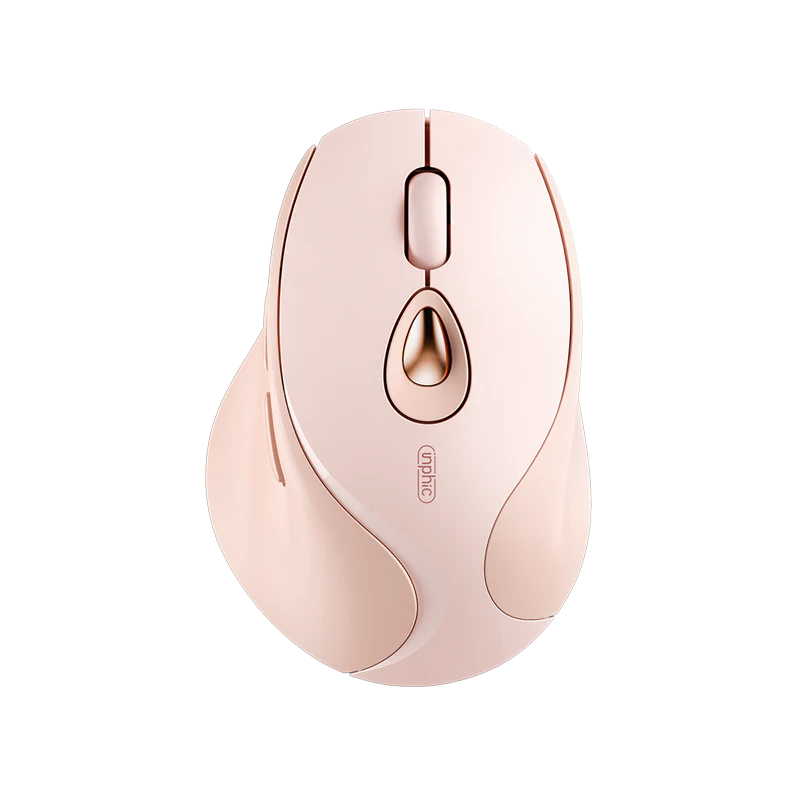 INPHIC DR801 Wireless and Bluetooth Mouse (Pink)