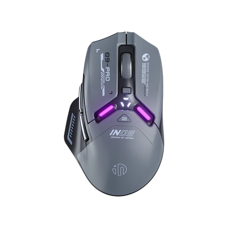 INPHIC IN9PRO Wired and Wireless Gaming Mouse (Brown)